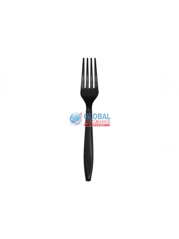 FORCHETTE PLASTICA NERO24pz