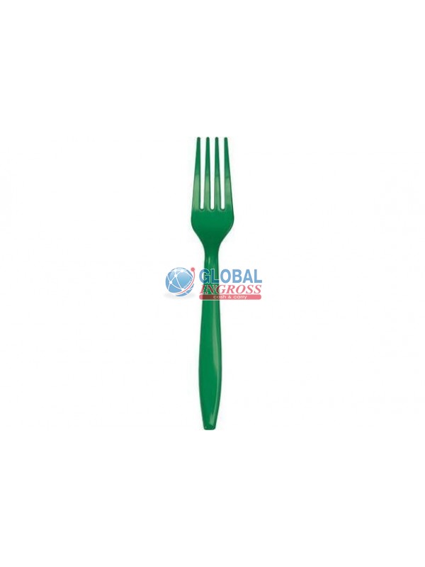 FORCHETTE PLASTICA VERDE 24pz