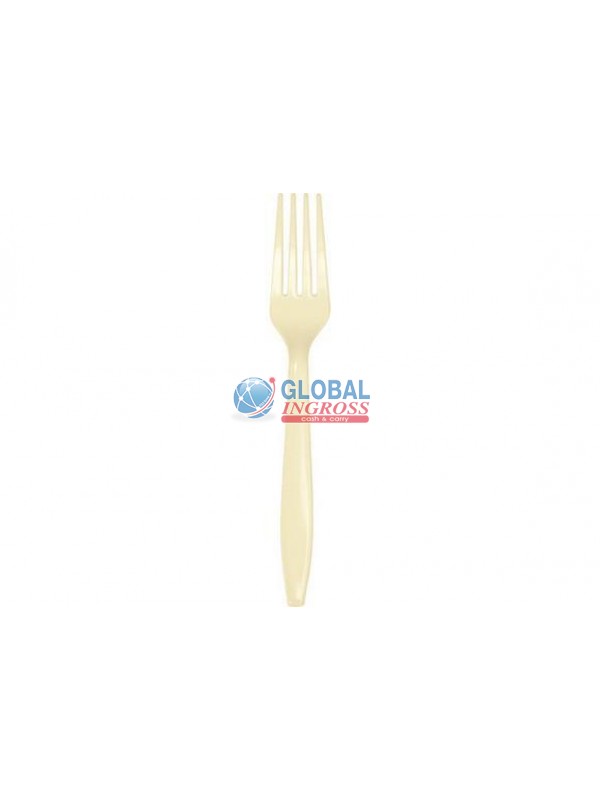 FORCHETTE PLASTICA AVORIO 24pz