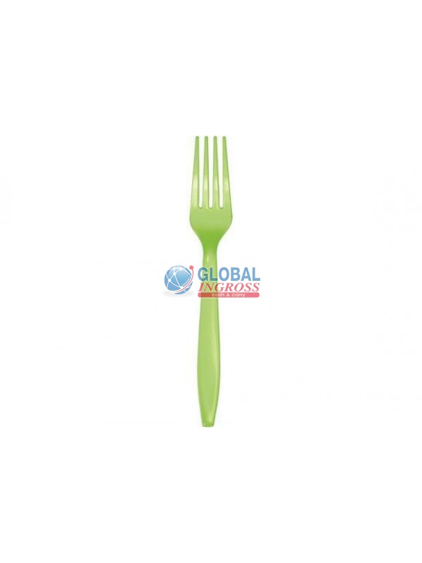 FORCHETTE PLASTICA VERDE MELA 24pz