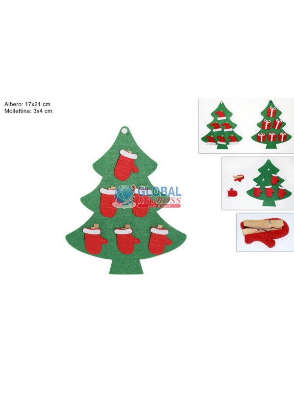 MOLLETTINE NATALE 6pz SU ALBERO