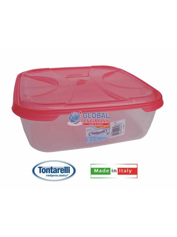 BOX NUVOLA QUADRATO 31x31x H10,6 COPERCHIO CORALLO