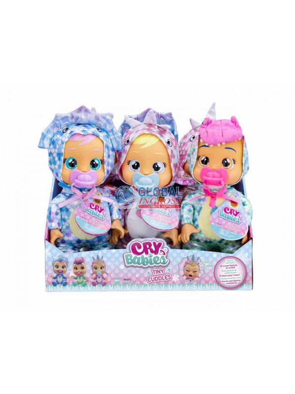 CRY BABIES TINY 25cm DINOSAURO