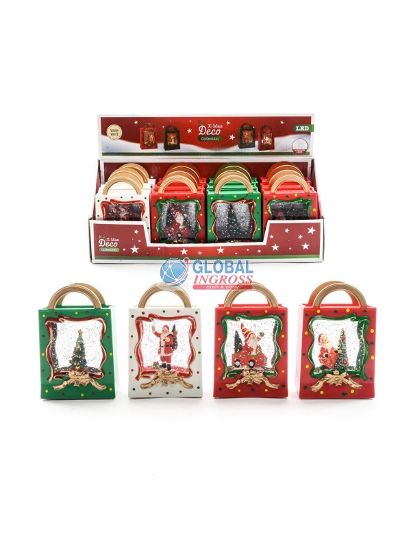 BORSETTA PLASTICA C/ACQUA E LUCI 7x12cm