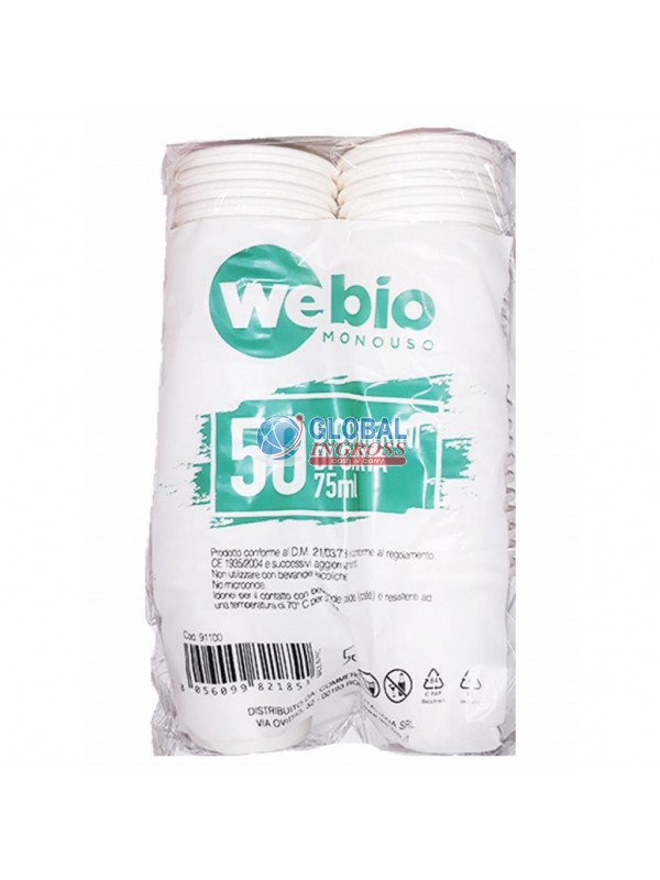 BICCHIERINI CAFFE' CARTA BIANCHI 50pz