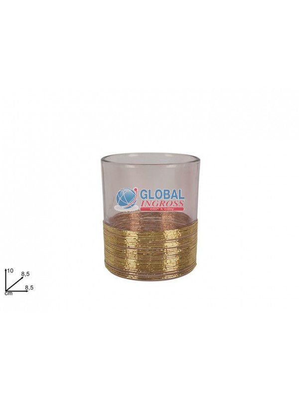 P/CANDELA ROSA ANTICO 10cm