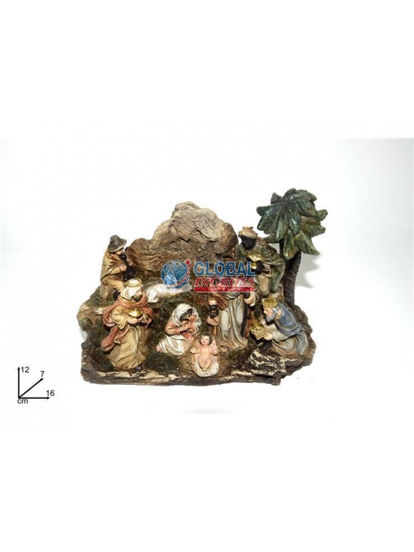 NATIVITA' TRONCO ALBERODI ULIVO 12cm