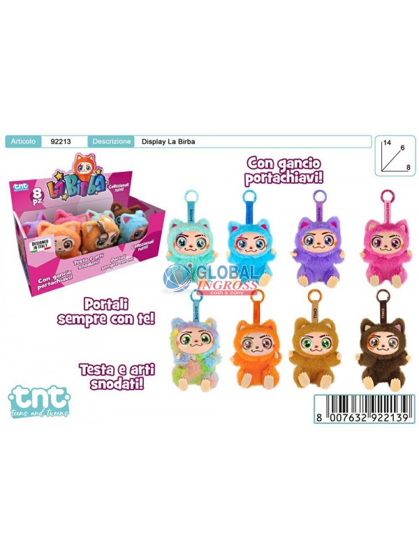 PELUCHE TNT LA BIRBA C/GANCIO modello ass.