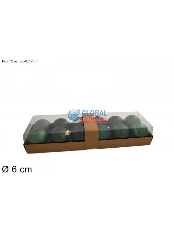 PALLE VERDE 6cm 12pz
