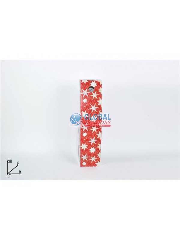 BOX P/BOTTIGLIA ROSSO C/STELLE