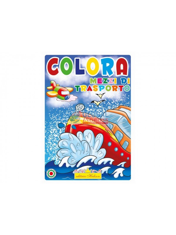 LIBRO MULTIPAGINE COLORA MEZZI TRASPORTO.