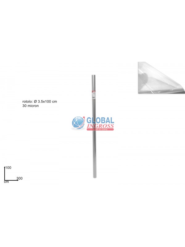 ROTOLO FOGLIO CELLOPHANE 1x3mt.