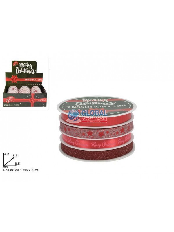 NASTRI 4pz ROSSO cm1x5mt