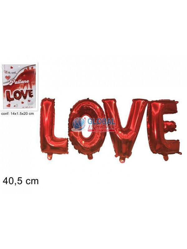 MYLAR SCRITTA LOVE 40cm
