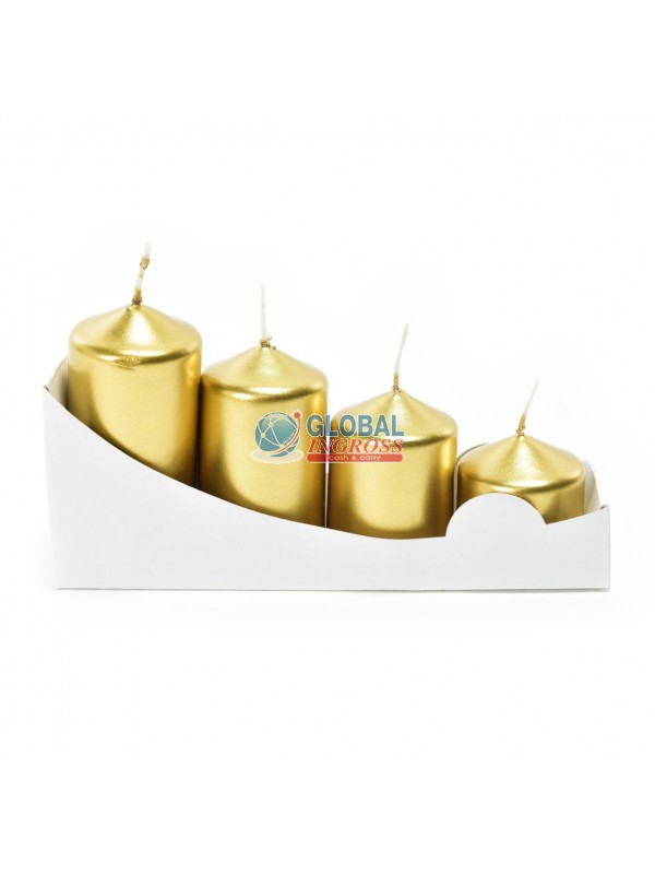 CANDELE AVVENTO 4pz ORO