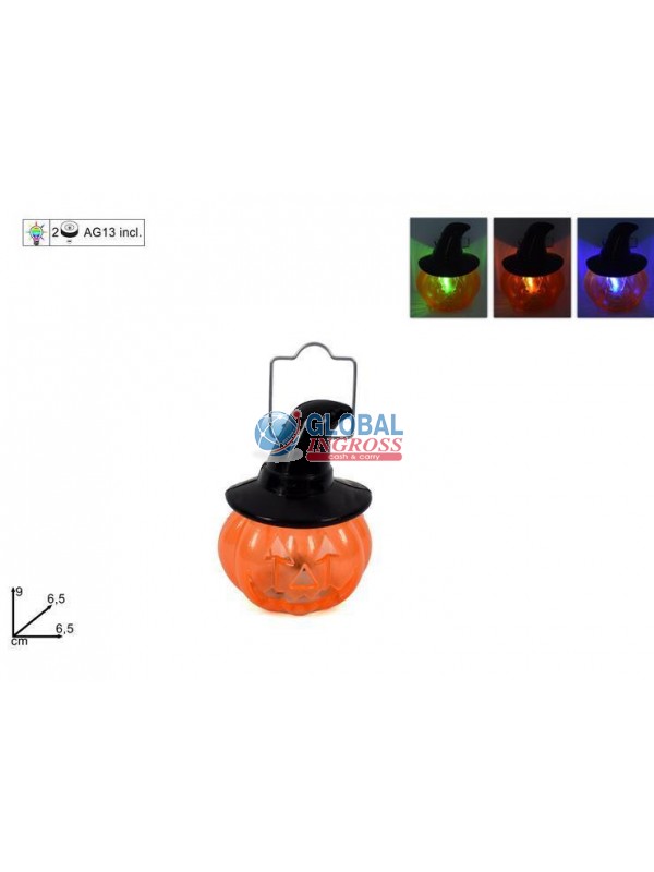 ZUCCA PLASTICA C/CAPPELLO C/LUCE