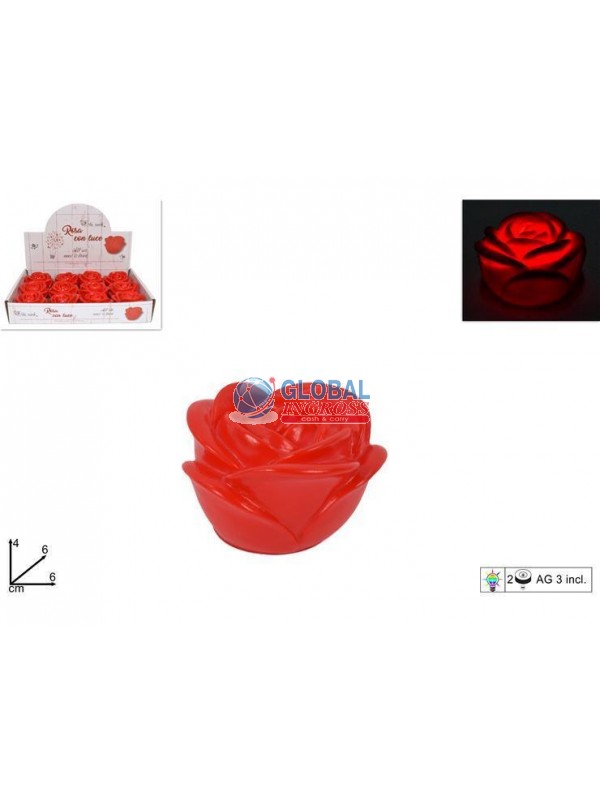 ROSA C/LUCE 6cm