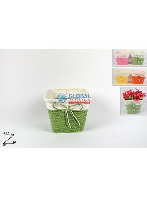 CESTINO CORDONCINO 13x13 QUADRATO COL.ASS.