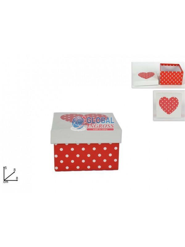SCATOLA POIS C/CUORE 8x8x5