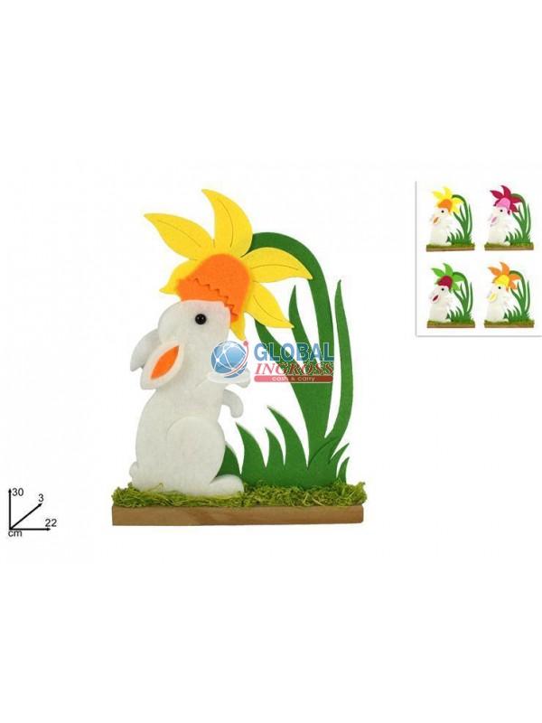 CONIGLIO OVATTA C/FIORE