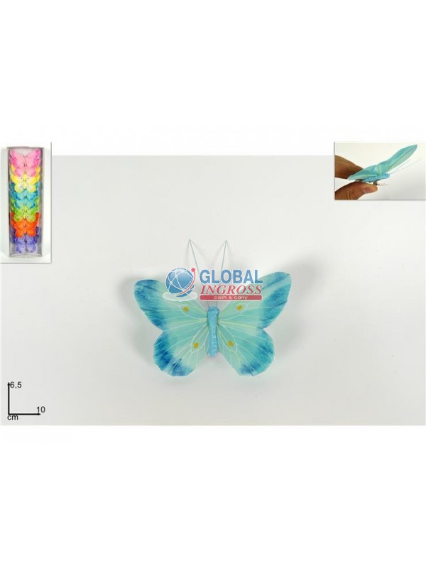 FARFALLA C/PINZETTA COLORI ASS.