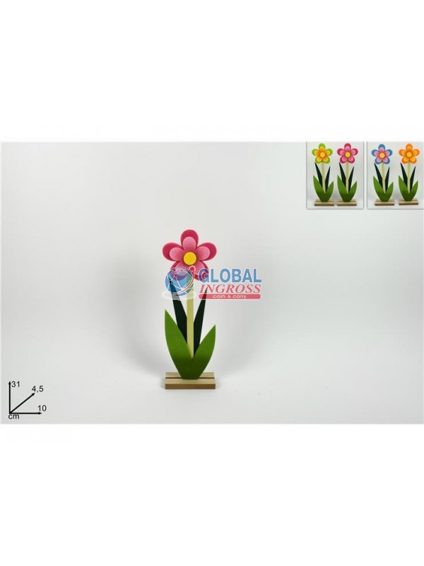 FIORE FELTRO C/BASE 31cm COL.ASS.