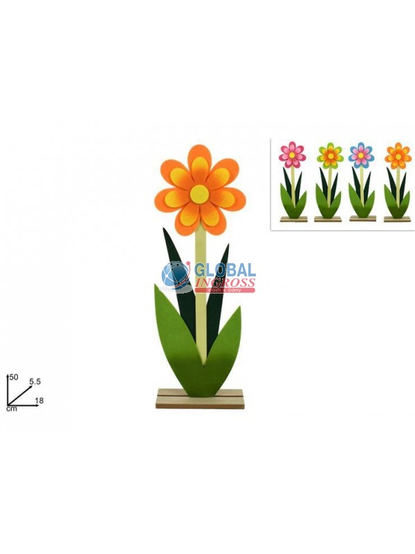 FIORE FELTRO C/BASE 50cm