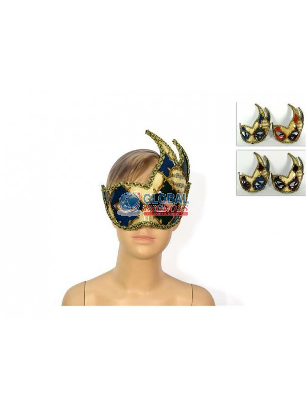 MASCHERA PENTAGRAMMA FILO ORO