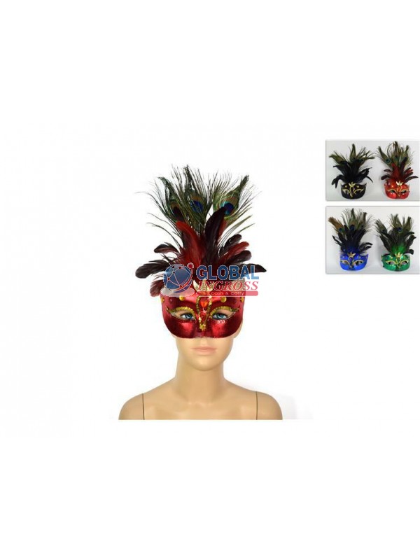 MASCHERA C/PIUME