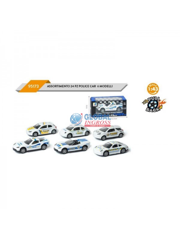 MODELLINO 1:43 POLICE CAR RETROCARICA