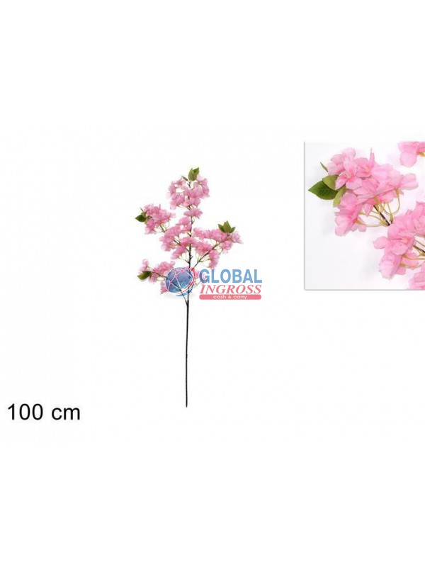 RAMO FIORI PESCO C/FOGLIE 1mt