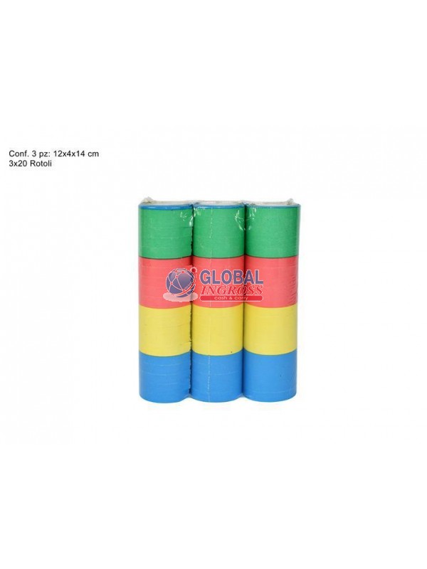 STELLE FILANTI SET 3pz da 20 rotolini