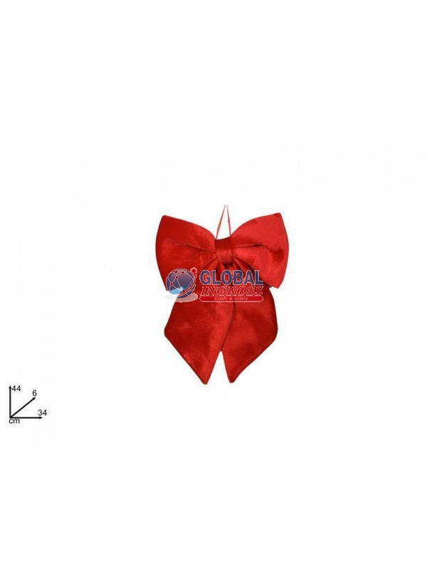 FIOCCO VELLUTO 34cm ROSSO