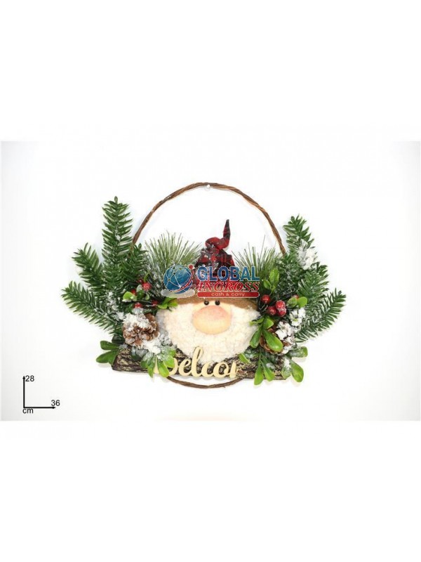 DIETROPORTA GNOMO DI NATALE 28cm