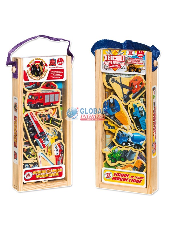 GIOCO FIGURE IN LEGNO 23pz MAGNETICI