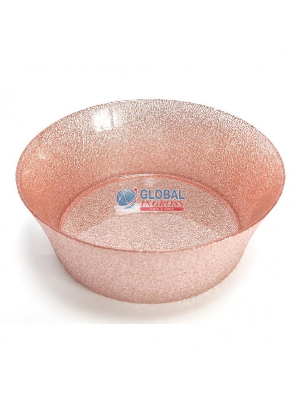 CIOTOLA VETRO ELEGANT ROSA 20cm H.7cm