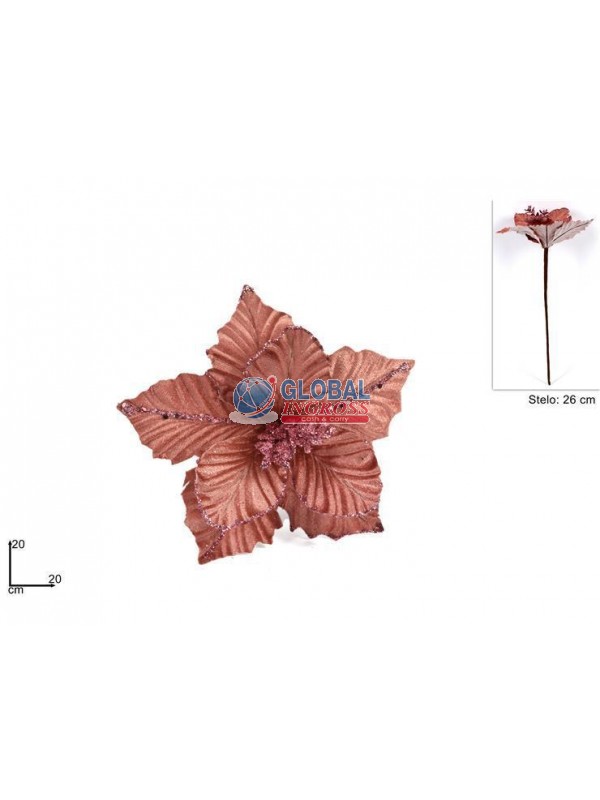 STELO FIORE 20cm ROSA ANTICO