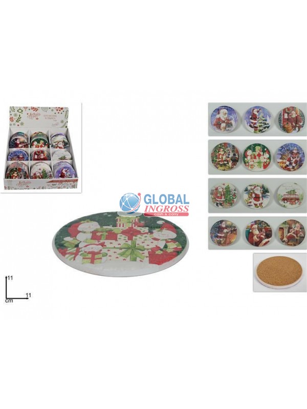SOTTOBICCHIERE NATALE TONDO