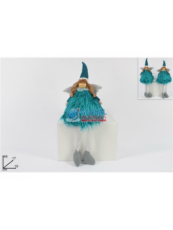 ANGELO SEDUTO C/PELLICCIA VERDE