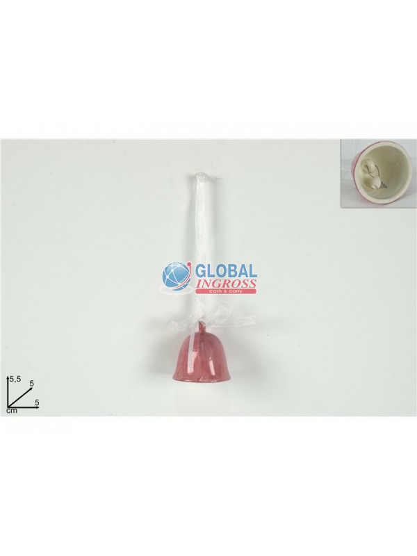 CAMPANELLA CERAMICA ROSA