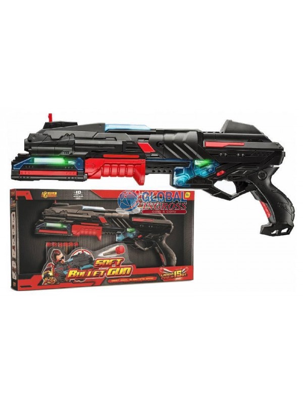 FUCILE SOFT BULLET GUN C/LUCI