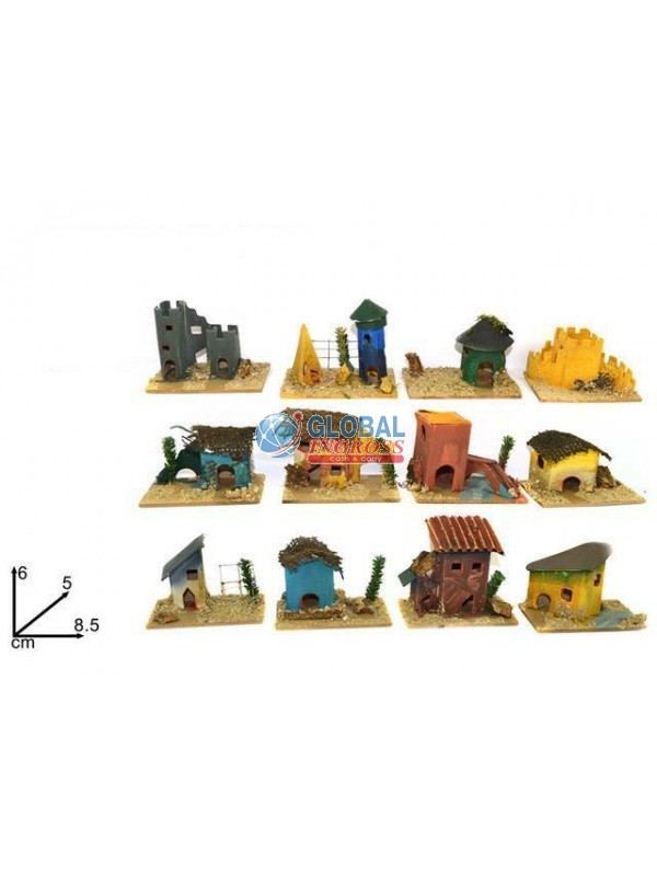 MINI CASETTA PRESEPE ASS.