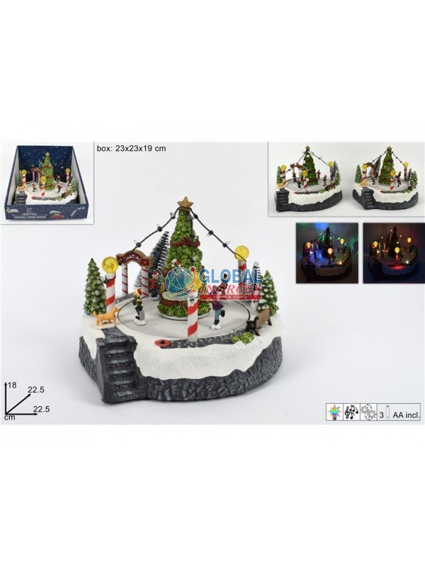 GIOSTRINA PATTINAGGIO C/MOVIMENTO E LUCI