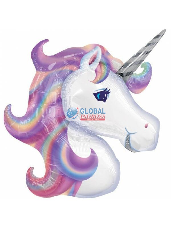 MYLAR UNICORN HEAD 83cmSS