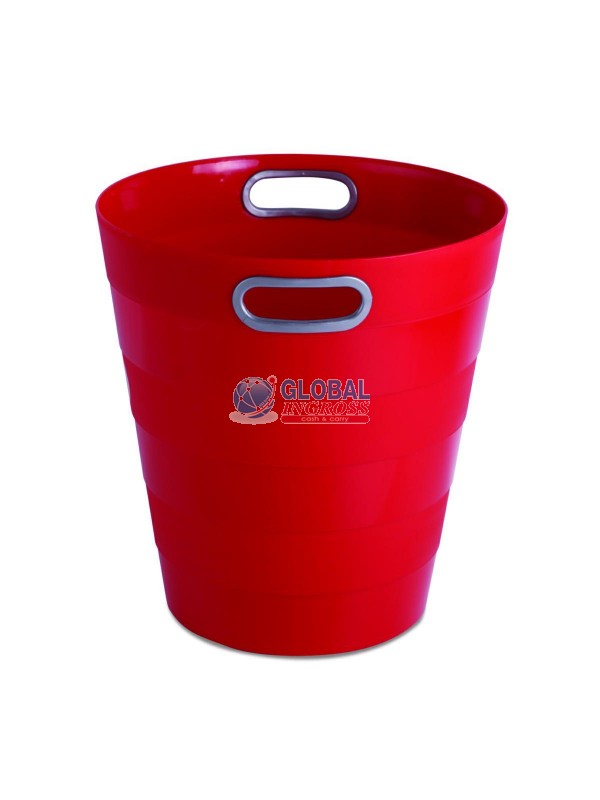 CESTINO GETTACARTE C/MANICI ROSSO