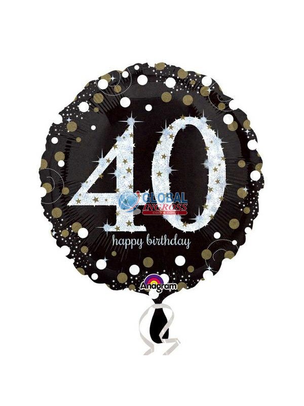 MYLAR 45cm 40 ANNI SPARKLING