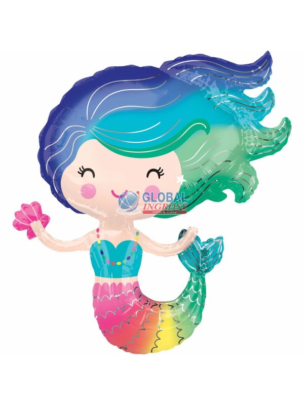 MYLAR MERMAID 73x76cm
