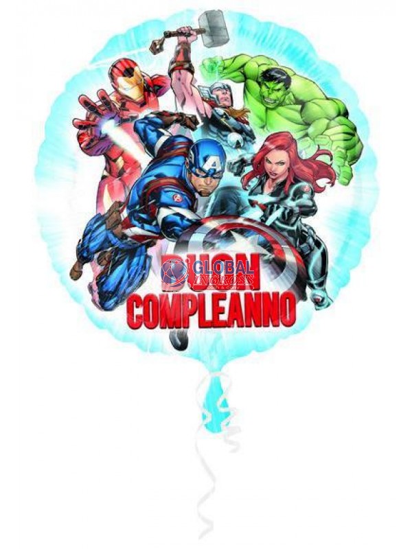 MYLAR AVENGERS BUON COMPLEANNO 42cm