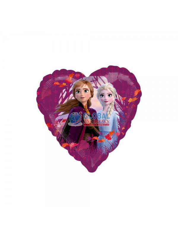 MYLAR FROZEN BALLOON HEART 43cm