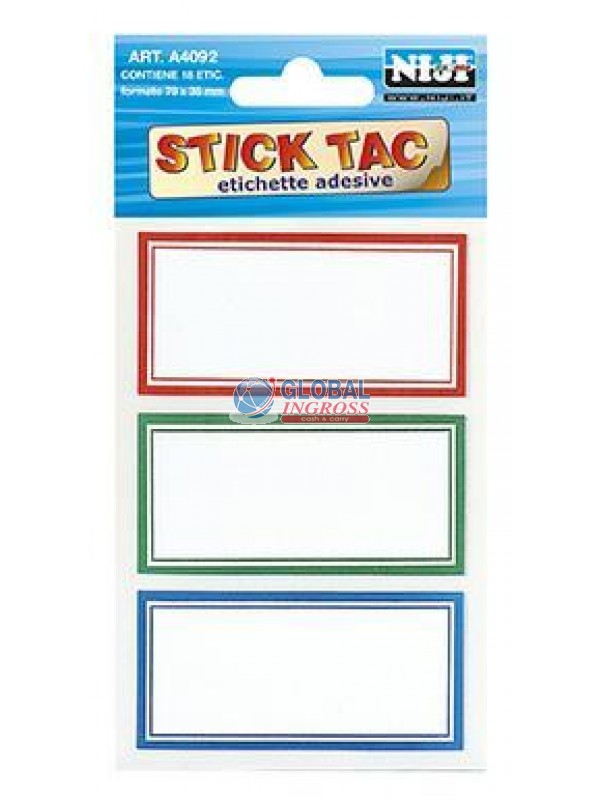 ETICHETTE C/BORDO 18pz